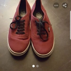 Burgandy vans